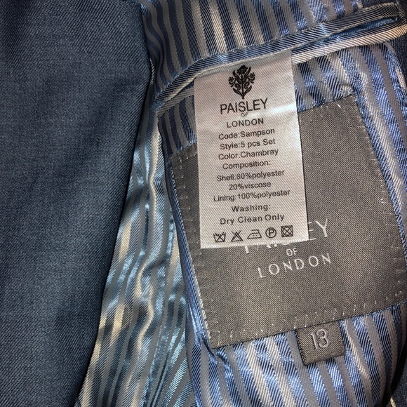 Boys Jacket & Vest Paisley of London Sz. 13 | EUC - Picture 7 of 7